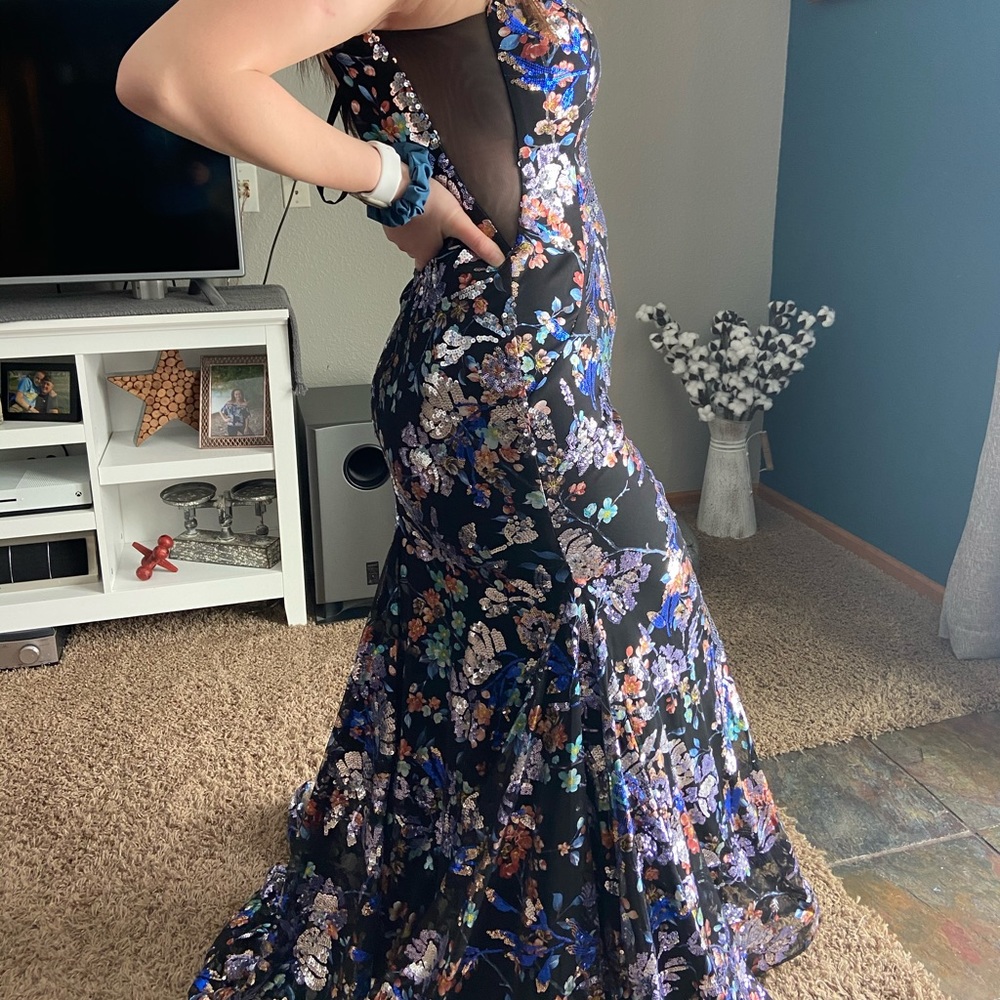 Selling brand new Rachel Allan prom dress, never worn prom canceled. Very comfy